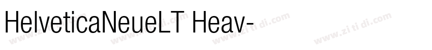 HelveticaNeueLT Heav字体转换